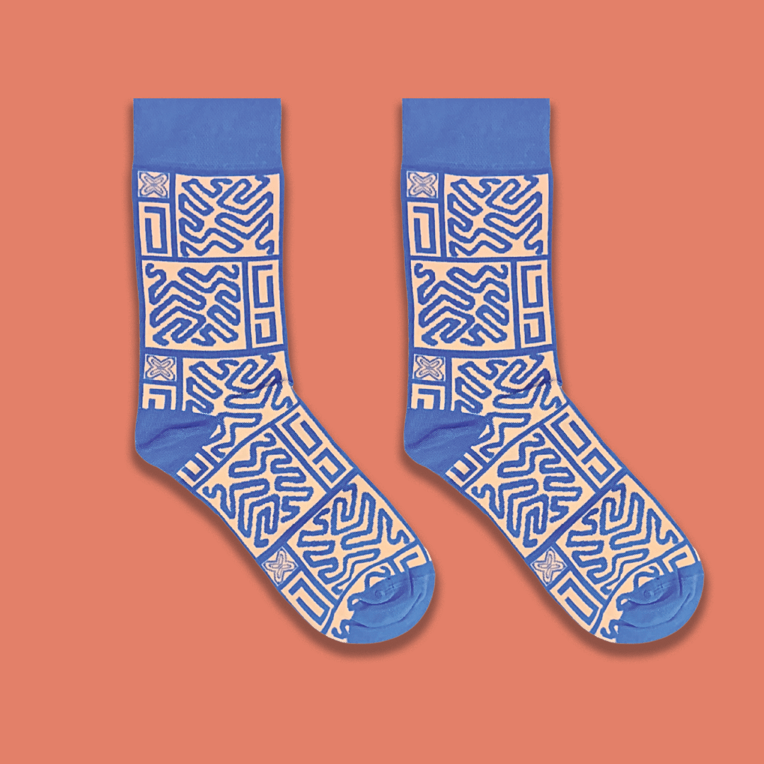 Afropop socks. Patterns inspired by African Heritage. Gifts for Book lover, bookworms, readers and bibliophiles. In support of black history month.