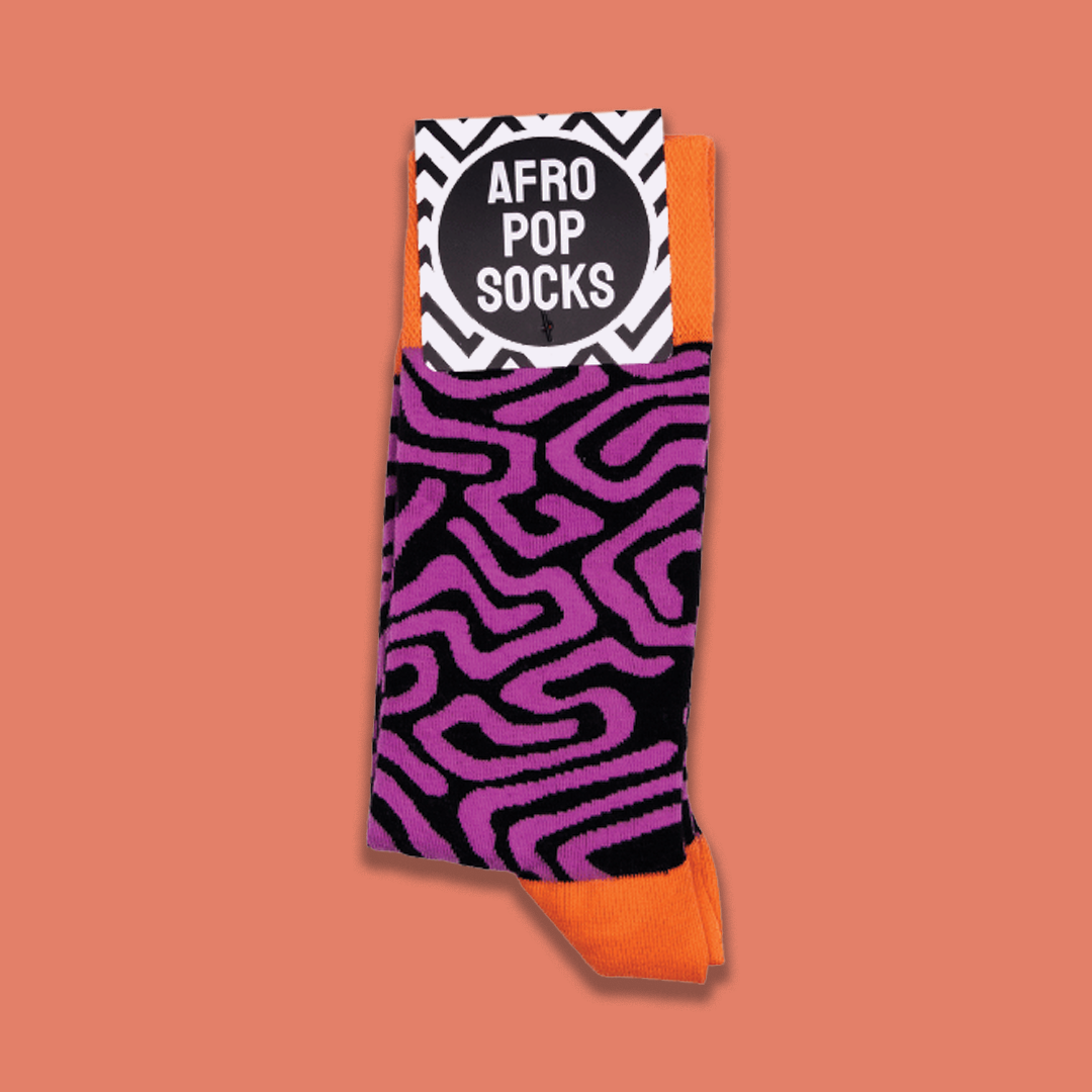 Afropop socks. Patterns inspired by African Heritage. Gifts for Book lover, bookworms, readers and bibliophiles. In support of black history month.