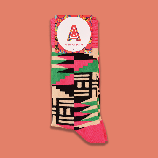 Afropop socks. Patterns inspired by African Heritage. Gifts for Book lover, bookworms, readers and bibliophiles. In support of black history month.