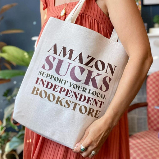 Amazon sucks. Support your independent bookstore. Support small businesses. Indie bookstore. Independent bookstore day. Bookishly tote bag. Inspired by Booktok and Bookstagram. The bookish era edit. Perfect for book lovers, bookworms, readers and bibliophiles.