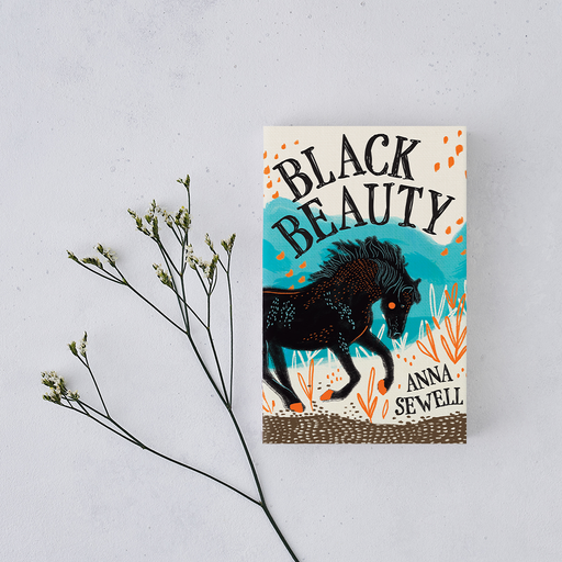 Black Beauty by Anna Sewell. Exclusively designed by Bookishly. Book art illustration. Gifts for book lover, bookworm, reader and bibliophile.