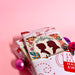 Bookish Christmas Advent Calendar for book lovers, bookworms, bibliophiles and readers. Featuring Bookishly Editions classics literature titles. Gift wrapped in pink and red bookish christmas paper and numbered 1 to 12.