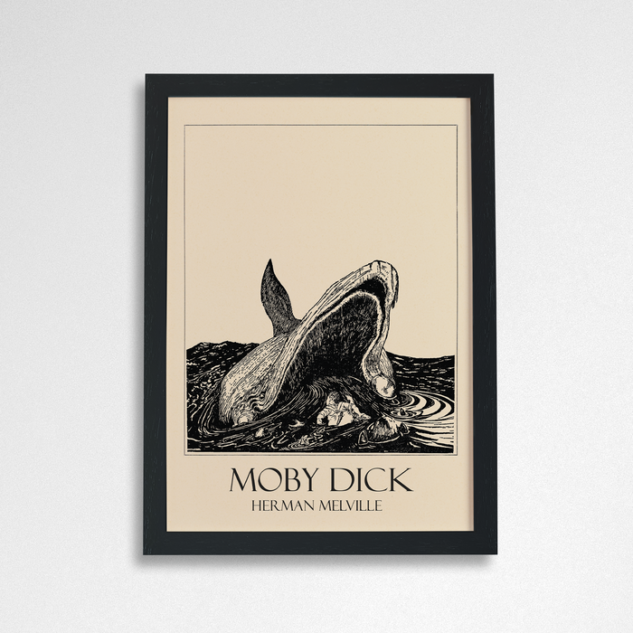 Moby Dick - Classic Literature Art Print