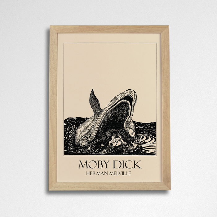 Moby Dick - Classic Literature Art Print