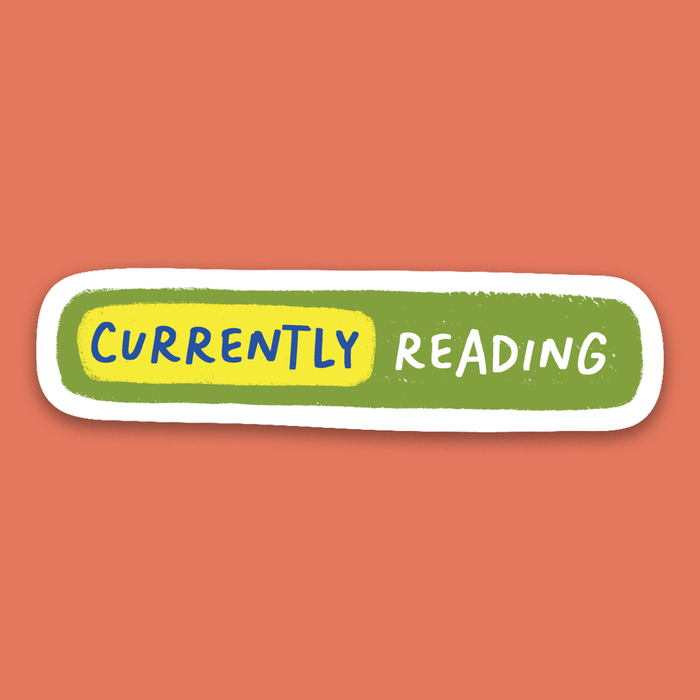 Currently Reading. Loading Bar.  Premium large die cut sticker. Stickers for book lovers. The perfect gift for book lovers, bookworms, readers and bibliophiles. Bookish Stationery stickers. Sticker Bundle.