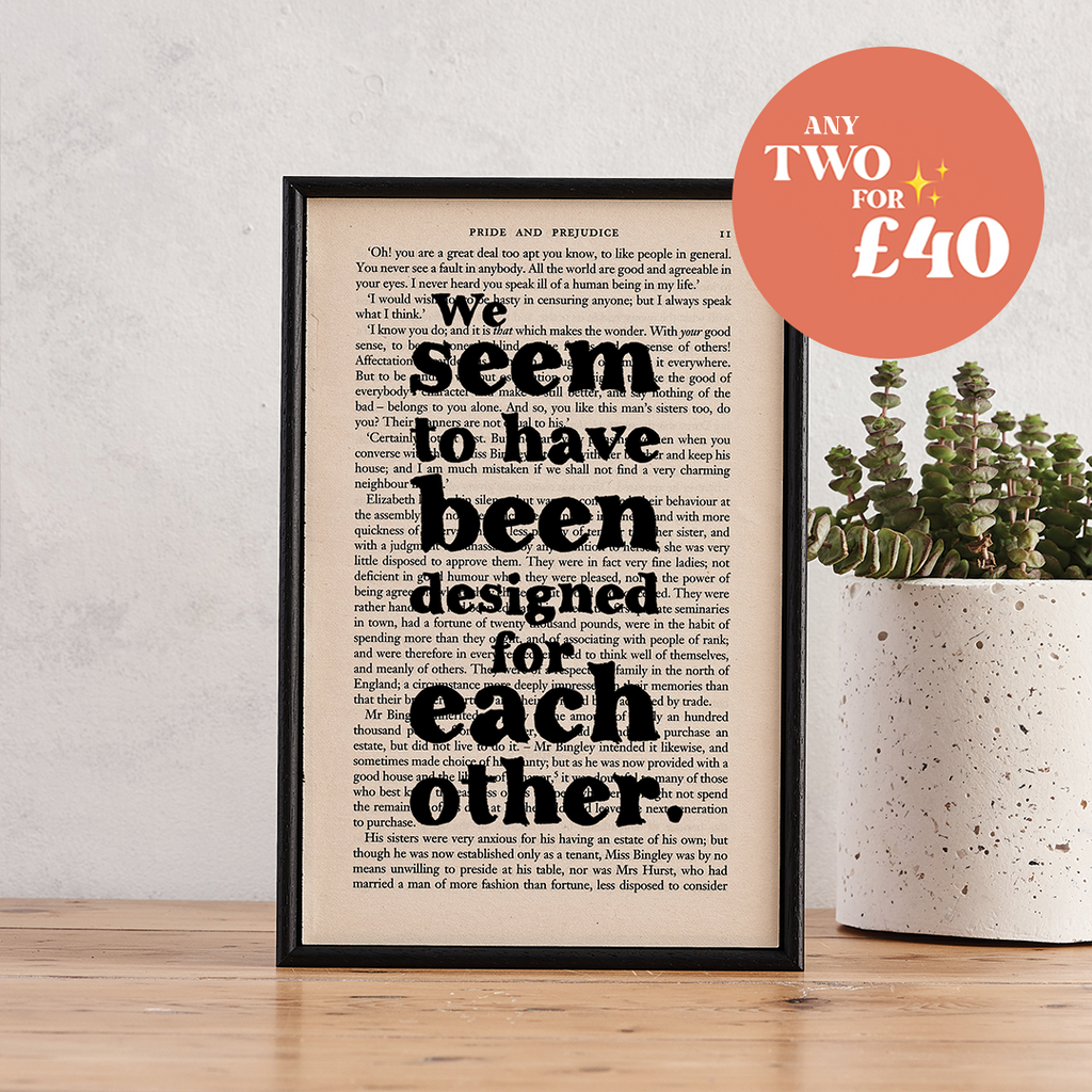 Framed Book Page Prints | Book Lover Gifts | Booktok — Bookishly