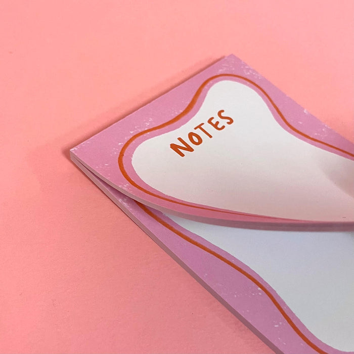 Pink Asymmetrical Note Pad