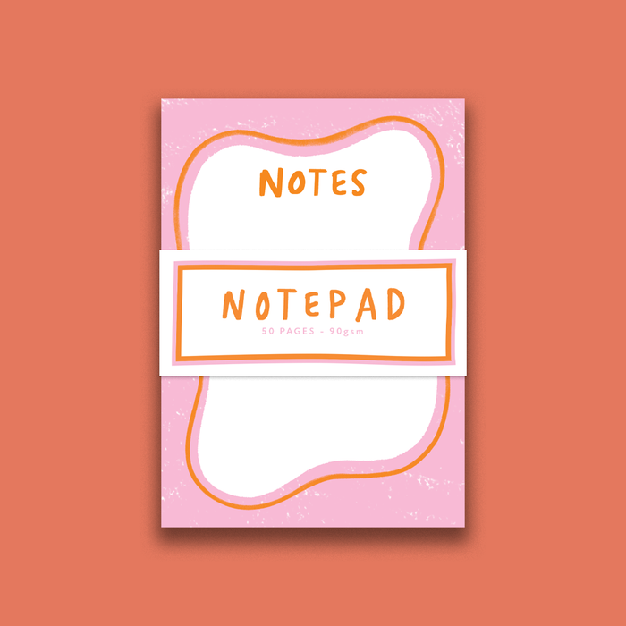 Pink Asymmetrical Note Pad