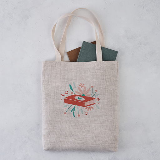 Book and Flower illustration - A Readers Journal Merch