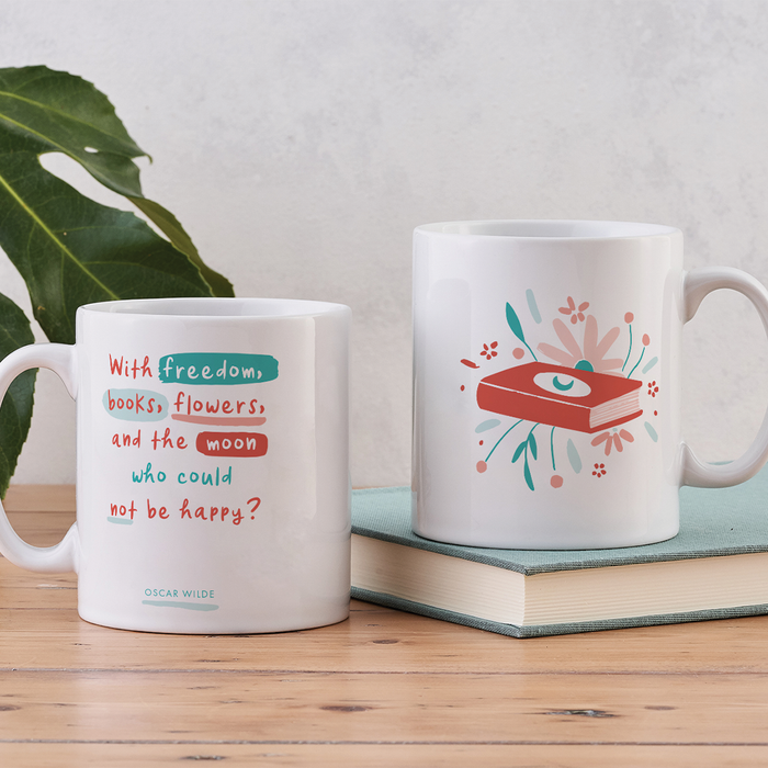 Freedom and Books Mug - Readers Journal Merch