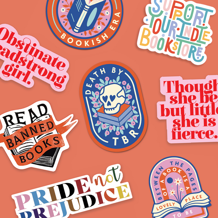 Bookish Sticker Bundle - Pack of 5, 10 or 20