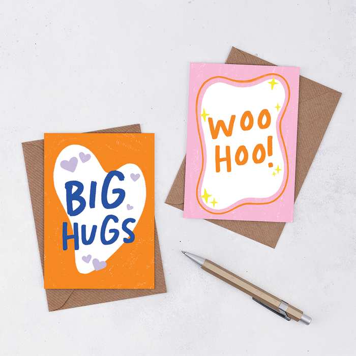 'Big Hugs' Greetings Card