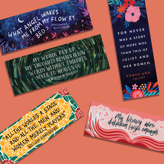 Shakespeare Bookmark Bundle - Five Pack