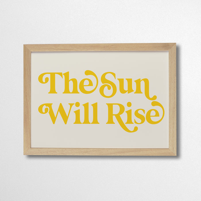 Les Miserables The Sun Will Rise Retro Wall Art