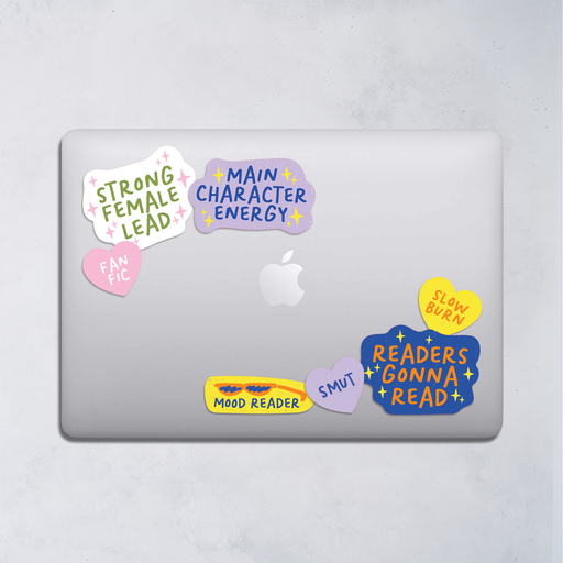 Main Character Energy. Book Characters. Premium large die cut sticker. Stickers for book lovers. The perfect gift for book lovers, bookworms, readers and bibliophiles. Bookish Stationery stickers. Sticker Bundle.