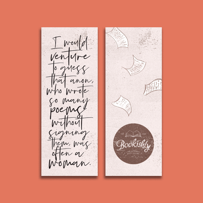 Virginia Woolf “Venture To Guess“ Bookmark