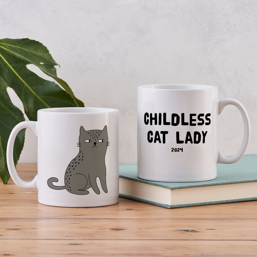 Kamala Harris 2024 Childless Cat Lady Mug