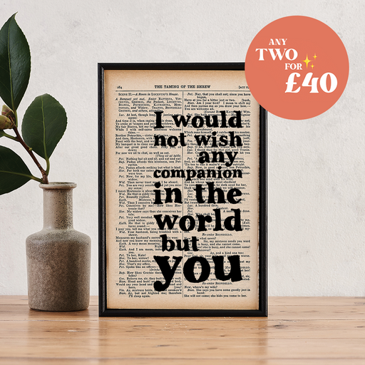Framed Book Page Prints — Bookishly