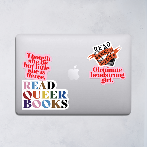 Read Queer Books. LGBTQIA+ Community. Gay Rights. Premium large die cut sticker. Stickers for book lovers. The perfect gift for book lovers, bookworms, readers and bibliophiles. Bookish Stationery stickers. Sticker Bundle.