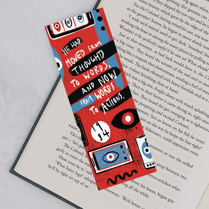 1984-thoughts-to-words-bookmark-bookishly