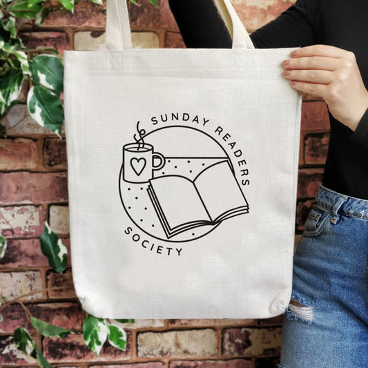 Literary 'Sunday Readers Society' Tote Bag