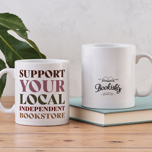 Support your bookstore. Mug. Books. Book lovers. Indie Bookstore. Independent Bookshop.