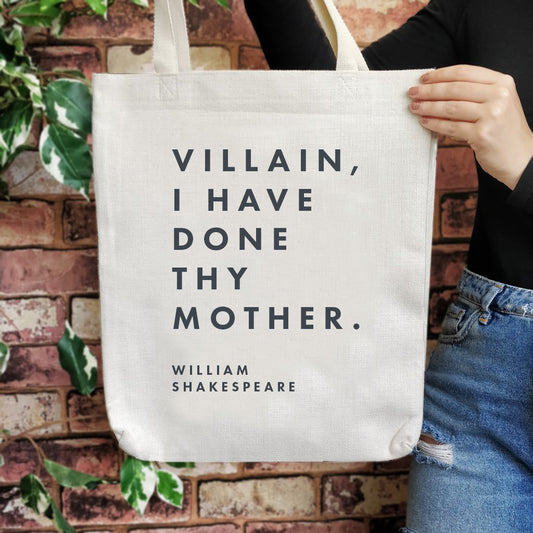 Literary Insult 'Villain' Tote Bag