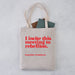 Feminist tote bag. I incite this meeting to rebellion. Emmeline Pankhurst. Gifts for strong independent women. Womens rights accessories. Shop Bookishly. Female power. Gifts for book lovers, bookworms, readers and bibliophiles.